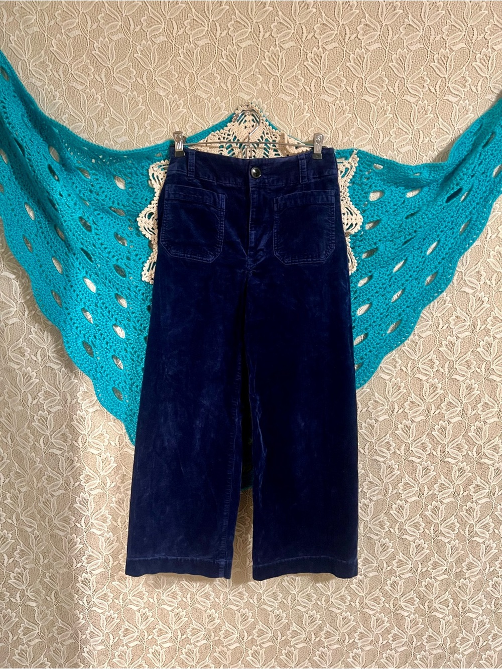 Maeve The Colette Pant Corduroy Navy Blue